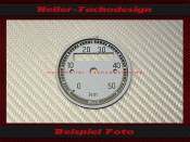 Tachoscheibe für VDO Allgemein 0 bis 50 Kmh - 2