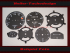 Set Tachoscheiben für Porsche 912 250 Kmh
