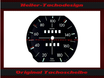 Speedometer Disc for BMW E10 02 Serie 1971 to 1975 180 Kmh