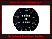 Tachoscheibe für BMW E10 02 Serie 1971 bis 1975 180 Kmh