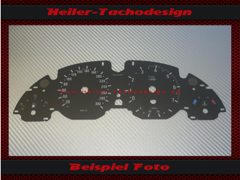 Speedometer Disc for BMW E39 5er M5 Power 300 Kmh Tachometer 7000 RPM Consumption Indicator