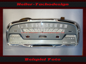Speedometer Sticker + Speedometer Glass for Ford Galaxie Fairlaine 1957 120 Mph to 200 Kmh