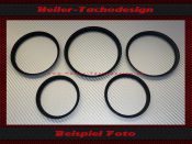 Set Front Ringe Speedometer Ringe Bezel for Porsche 964...