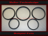 Set Front Ringe Speedometer Ringe Bezel for Porsche 964 oder 993