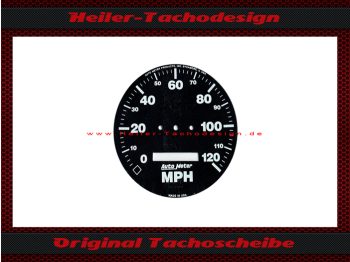 Speedometer Disc for Autometer 120 Mph Ø80 mm