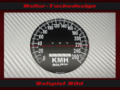 Tachoscheibe für Autometer 160 Mph Ø80 mm