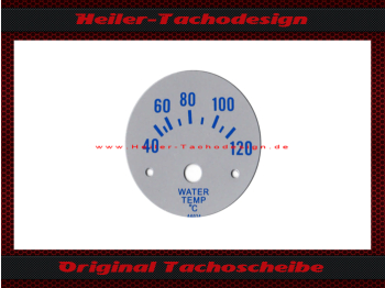 Zusatzinstrument Tachoscheibe für Wasser Temperatur 48 mm