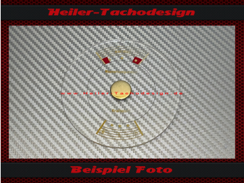 Wassertemperatur und Kraftstoffanzeige Glas DDR IFA Wartburg 311 Trabant 500 Framo