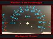 Tachoscheibe für Chrysler Voyager 1996 bis 2000 120 Mph zu 200 Kmh 7000 UPM
