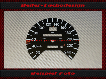 Tachoscheibe für Mercedes W126 S Klasse 240 Kmh Schaltpunkte - 6