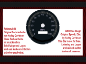 Speedometer Sticker for Harley Davidson Softail Heritage FLSTC FXSTC 1996 98 Ø100 Mph to Kmh