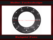 Tacho Aufkleber für Triumph TR3 TR4 120 Mph zu 200 Kmh