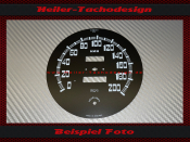 Speedometer Disc for Smiths Jaguar Mark V 1950 120 Mph to...