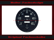 Speedometer Disc for Smiths Jaguar Mark V 1950 120 Mph to 200 Kmh