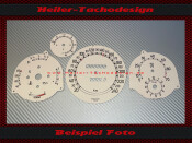 Set Speedometer Discs Mercedes W107 R107 SL W136 Design