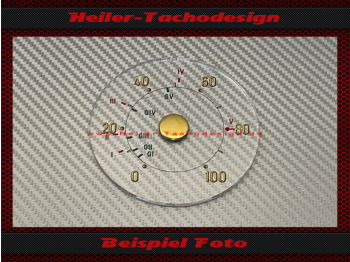 Speedometer Glass DDR IFA Wartburg 311 Trabant 500 Framo 100 Kmh with Gear Indicator