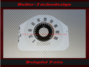 Tacho Aufkleber für Ford Fairlane Torino Ranchero 1968 1969 120 Mph zu 190 Kmh Silber