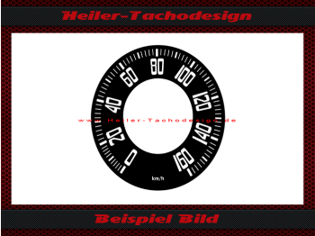 Speedometer Sticker for Chevrolet Fleetline 1948 100 Mph to 160 Kmh