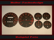 Tachoscheiben für Ferrari 348 TS 1990 200 Mph zu 320 Kmh