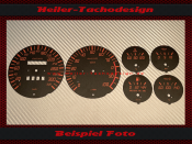 Tachoscheiben für Ferrari 348 TS 1990 200 Mph zu 320...