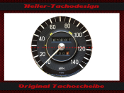 Tacho Aufkleber für Mercedes W114 140 Mph zu 220 Kmh
