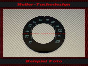 Speedometer Glass Scale for Harley Davidson Panhead Wishbone 1948 to 1952 - 1