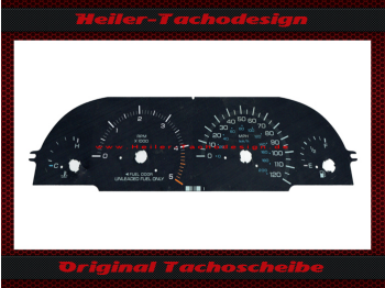 Tachoscheibe für Chrysler Voyager 1996 bis 2000 120 Mph zu 200 Kmh 5000 UPM