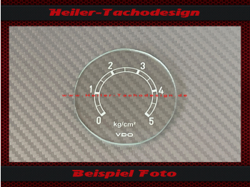 Glas Skala Öldruckmanometer 0 bis 5 Kg/cm² für Mercedes Benz L312 1950 Ø57 mm
