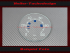 Speedometer Glass Scale for Mercedes Benz L312 1950 0 to 100 Kmh Ø96 mm
