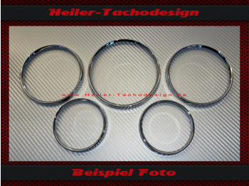Set Chrom Frontringe Tachoringe Bezel für Porsche 911 912 914