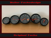 Set Chrom Frontringe Tachoringe Bezel für Porsche 911 / 912 / 914
