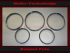 Set Chrom Frontringe Tachoringe Bezel für Porsche 911 912 914