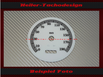 Tachoscheibe für Harley Davidson Road King FLHRSEI2 SE 2003 Ø100 120 Mph zu 190 Kmh