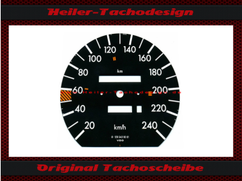 Tachoscheibe für Mercedes W126 S Klasse 240 Kmh Schaltpunkte - 2