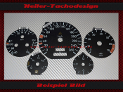 Speedometer Discs for Mercedes W140 S Class 260 Kmh 7 UPM