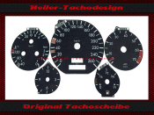 Tachoscheiben für Mercedes W140 S Klasse 260 Kmh 7 UPM