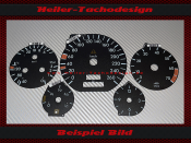 Speedometer Discs for Mercedes W140 S Class 260 Kmh 7000 UPM