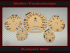 Speedometer Discs for Mercedes W140 S Class 260 Kmh 7000 UPM