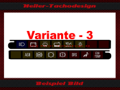 Tachosymbole Tacho Symbole Leisten für Mercedes W140 S Klasse