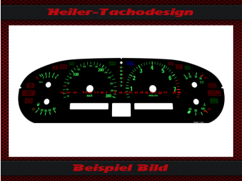 Tachoscheibe für Porsche 928 S4 GT GTS 1993 Tiptronic RUF Optik
