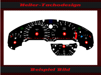 Tachoscheibe für BMW E36 3er M3 280 Kmh 9000 RPM mit Spitze
