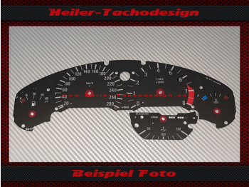 Tachoscheibe für BMW E36 3er M3 280 Kmh 8000 RPM mit Spitze