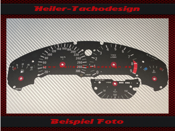 Tachoscheibe für BMW E36 3er M3 300 Kmh 9000 RPM mit Spitze