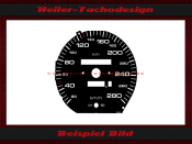 Speedometer Disc for Audi 200 Turbo Quattro 280 Kmh