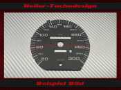 Speedometer Disc for Audi 200 Turbo Quattro 300 Kmh
