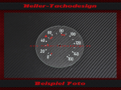 Tacho Glas Tachoscheibe für DDR IFA Wartburg 313 Sport 160 Kmh