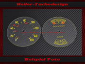 Speedometer Glass Speedometer Disc for DDR IFA Wartburg 313 Sport 160 Kmh