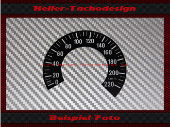 Speedometer Sticker for Yamaha XS 2 Model 1972 140 Mph to 220 Kmh
