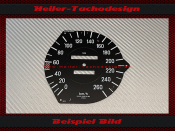 Speedometer Disc for Mercedes W116 S Class 260 Kmh