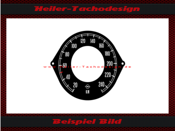 Tachoscheibe für Opel Admiral / Diplomat 1969 240 Kmh